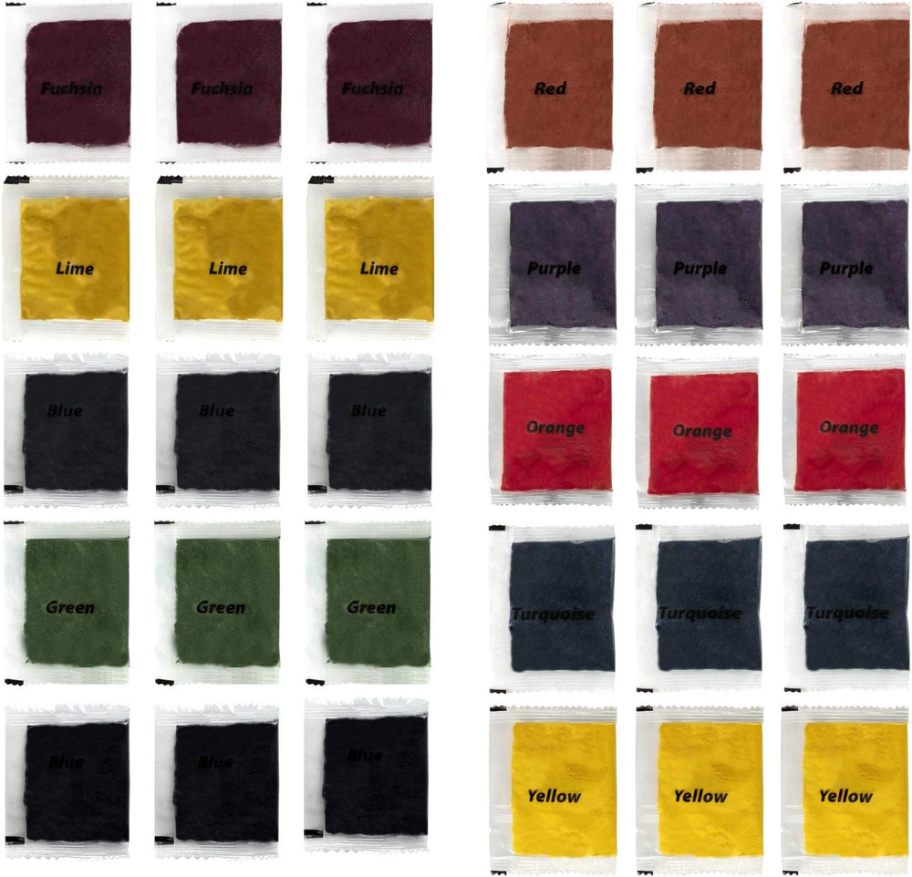 One-Step Tie-Dye Kit Refills, Rainbow Tie Dye, Multicolor, 30 Pack