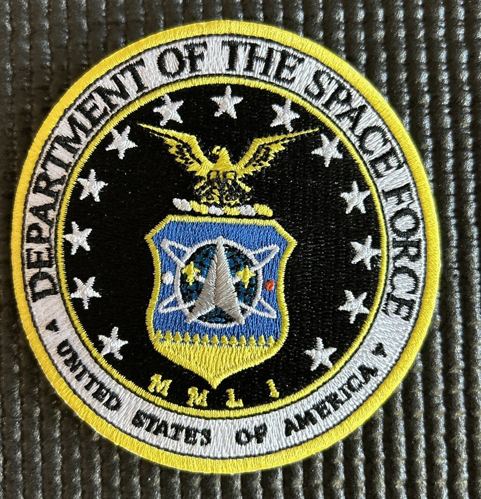 US SPACE FORCE PATCH - SPACE FORCE EMBLEM - 3.5” Diameter