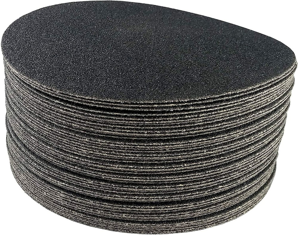 Starcke Premium 4 Inch Hook and Loop Grip Sanding Discs Black Silicon Carbide