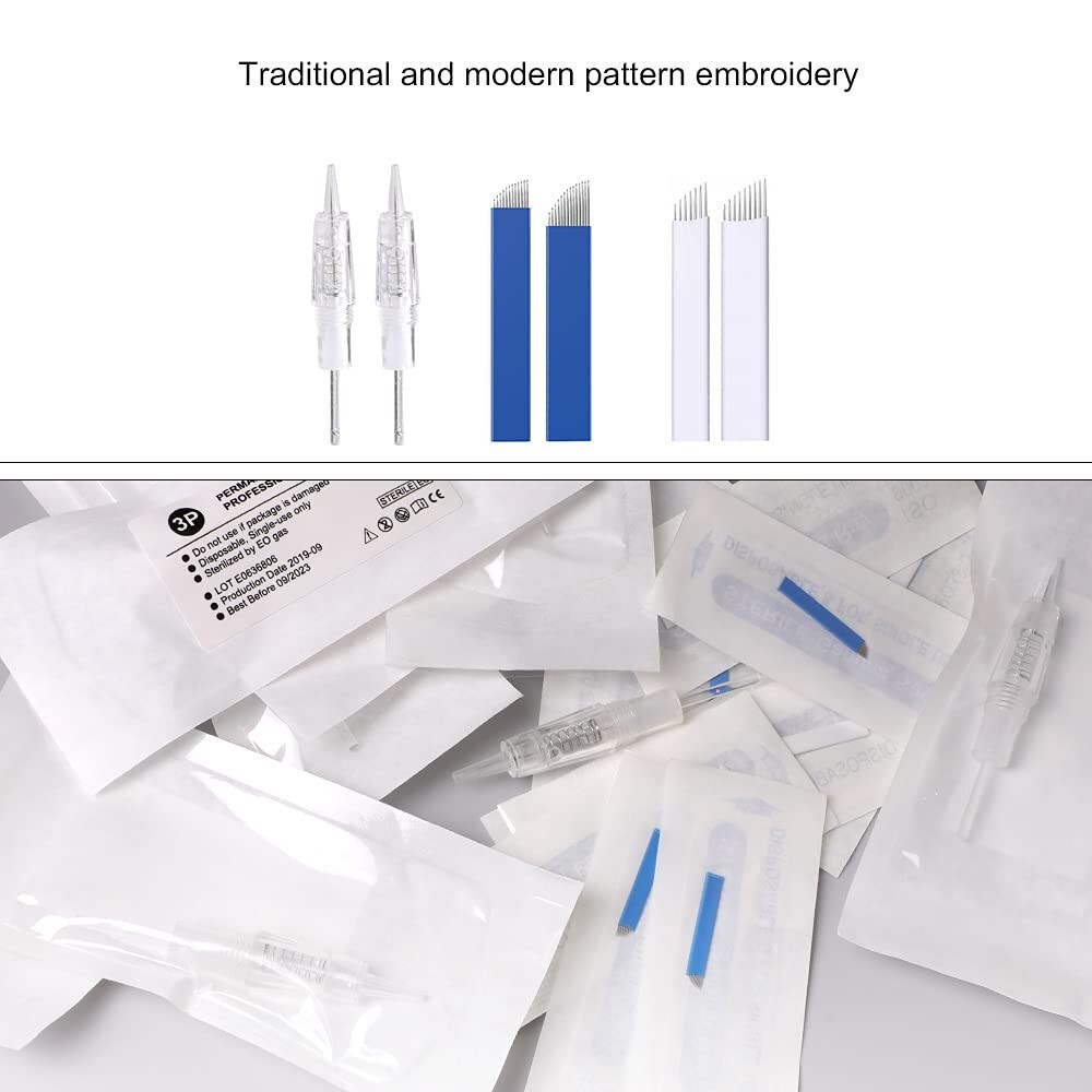 Complete Microblading Kit with Water-Resistant Makeup Pen - Ideal for Beginners=