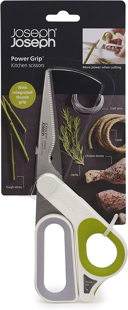 Joseph Joseph Kitchen Shears Scissors with Thumb Grip and Herb Stripper Separate
