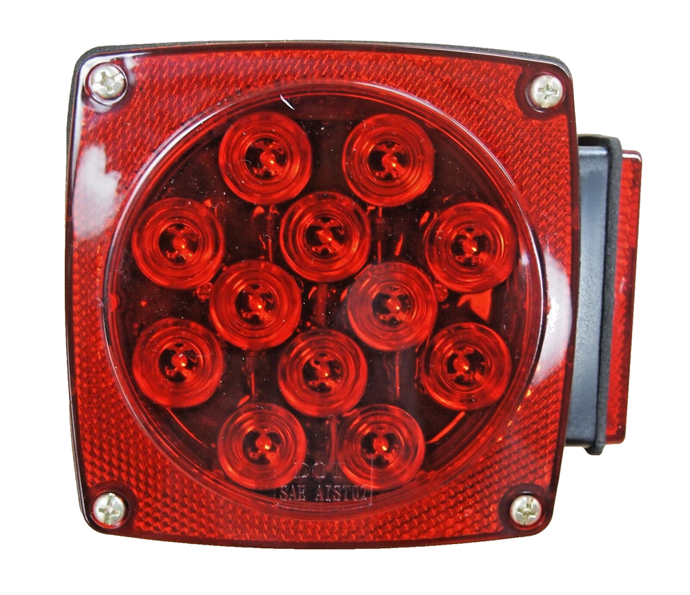 12V LED Submersible Trailer Tail Light Replacement Right Curb Side DOT HTL-007R