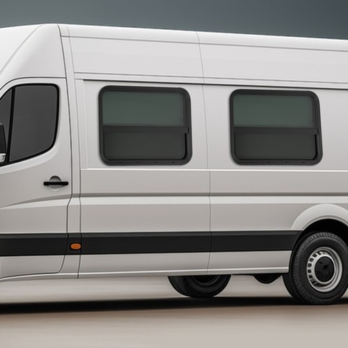 RV Window Rectangular Vertical Slide Window Clip-on Mounting Venting Window