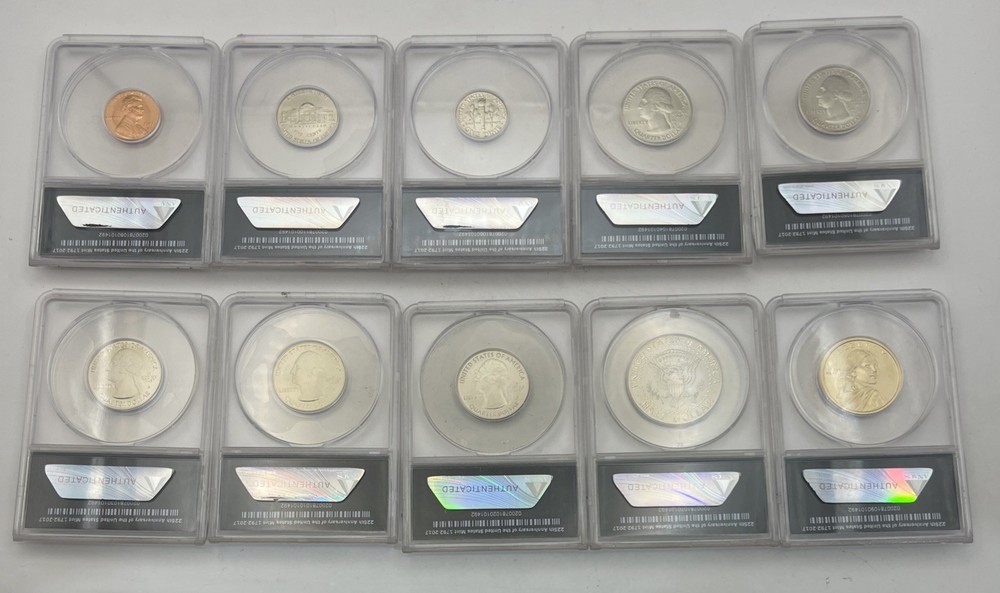 2017-S ANACS EU70 Enhanced Uncirculated Set 225th Anniversary