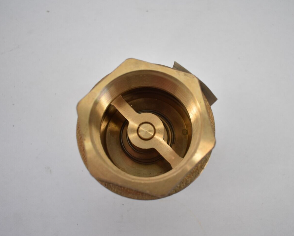 2" Lead Free Bronze Check Valve Inline 250 WOG 121 LF Fitting Threaded