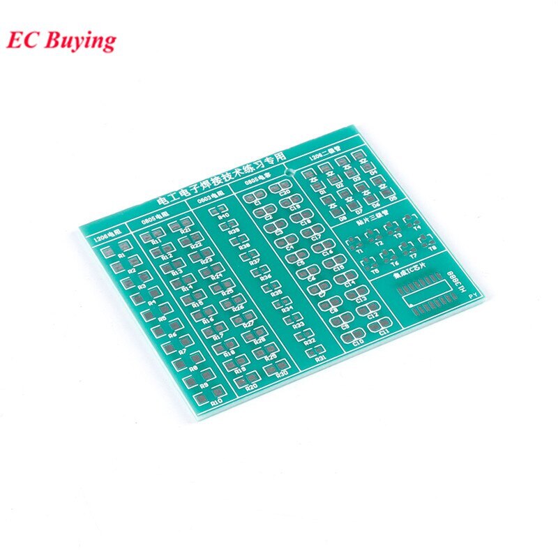 Diode/Transistor/IC Chip Soldering Welding Training PCB Practice Board DIY Kit