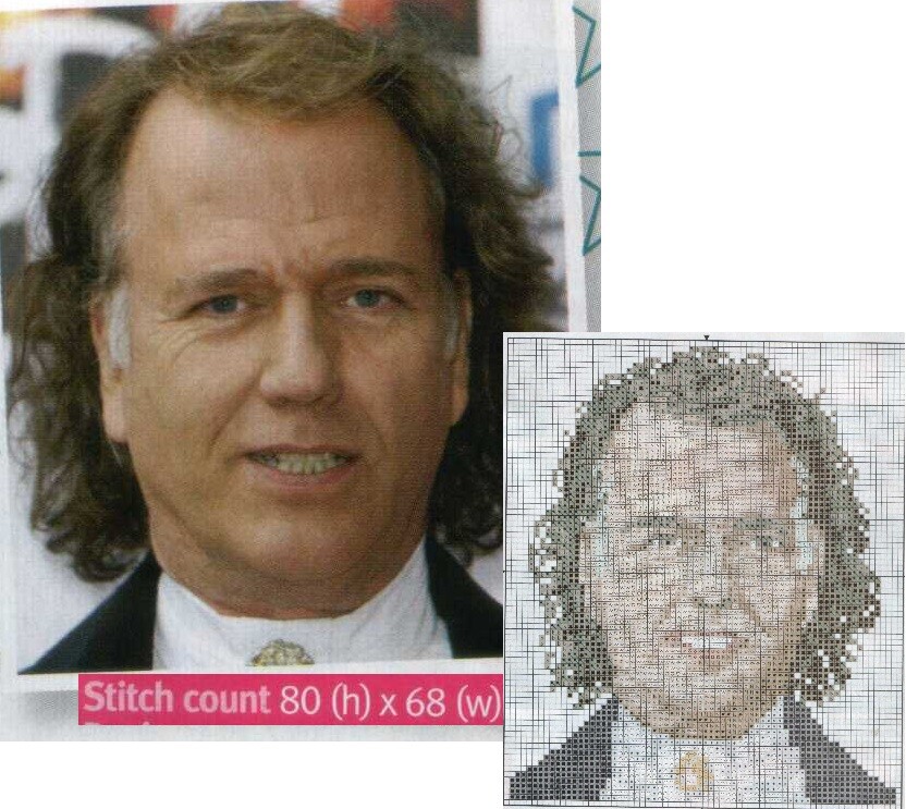 ANDRE RIEU  CROSS STITCH PATTERN ONLY