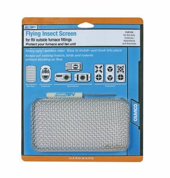 RV Water Heater Insect Screen Trailer Camper Fly Mosquito Steel Mesh Cover Bugs