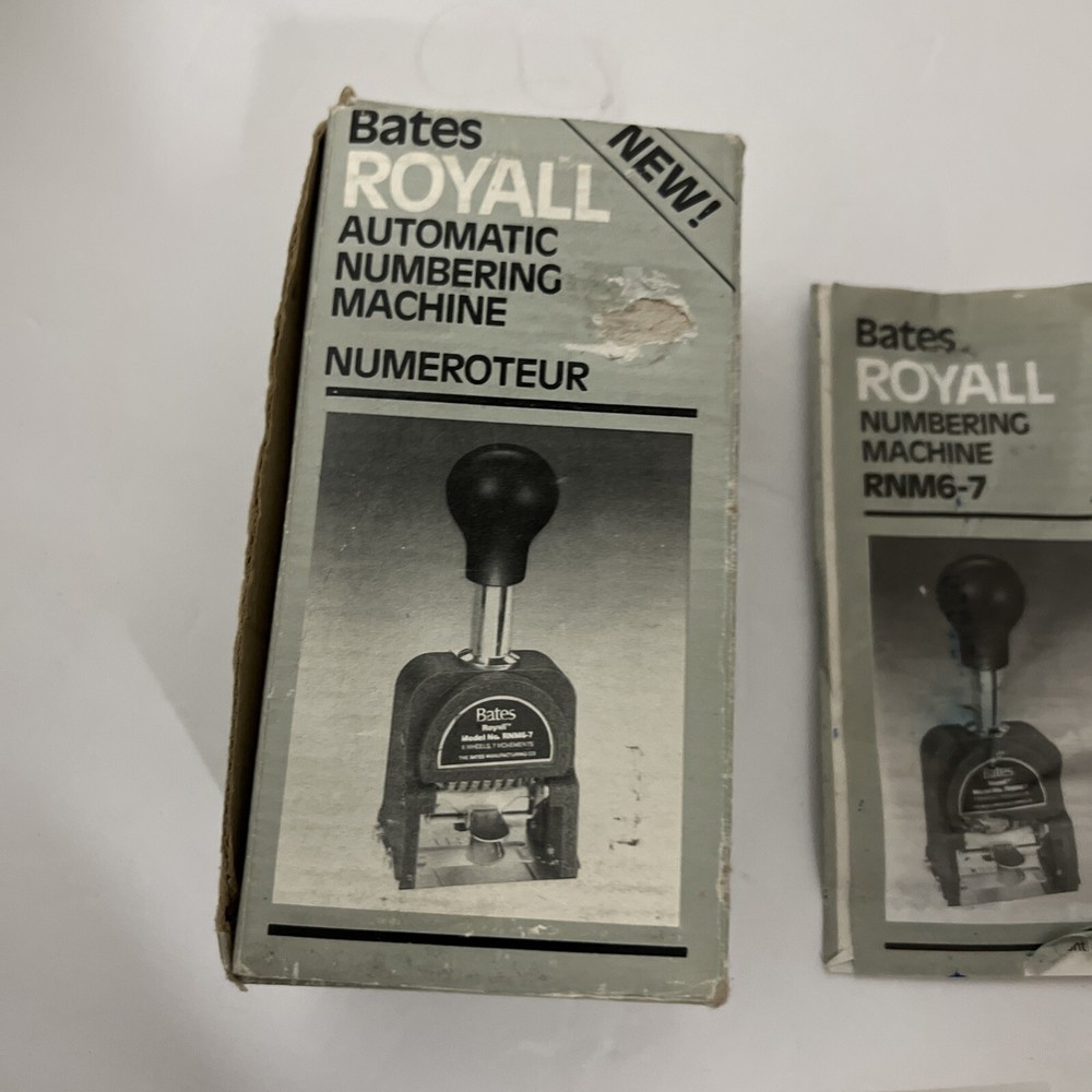 Bates Royal RNM6-7 Automatic Numbering Machine