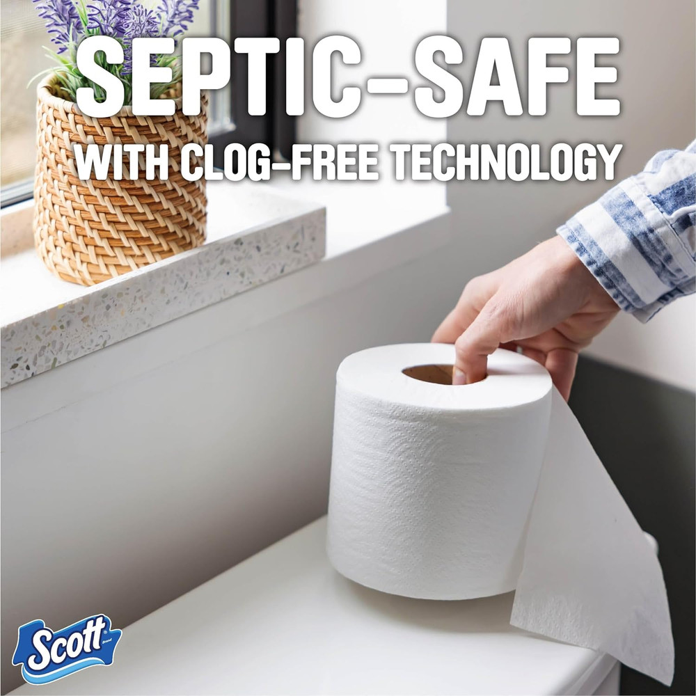 1000 Sheets per Roll, 8 Toilet Paper Rolls, Bath Tissue
