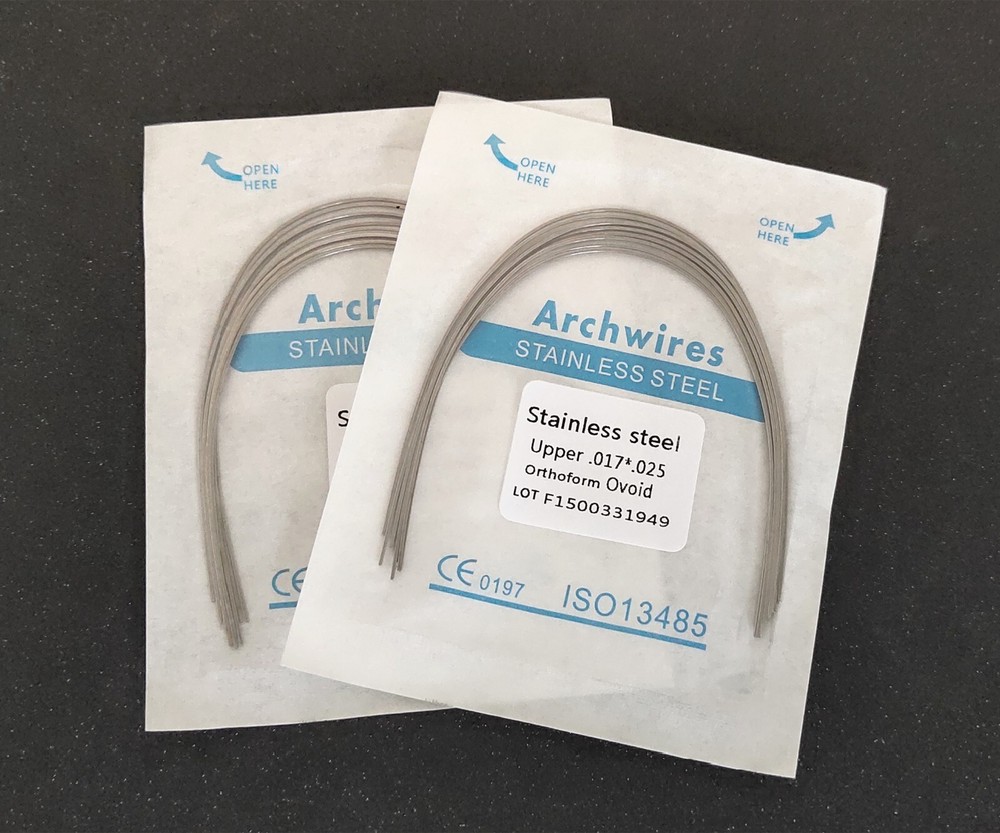 50Packs Orthodontic Dental Stainless Steel Rectangular Arch Wire
