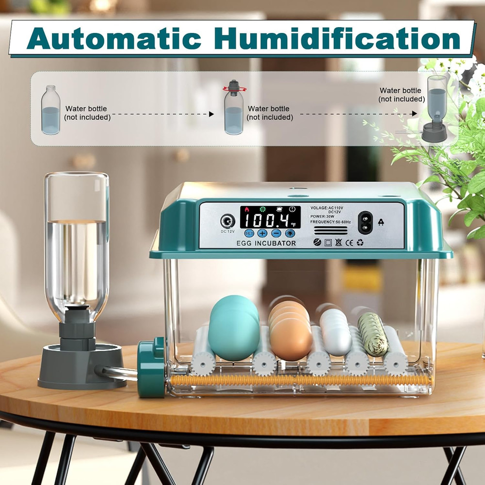 16 Eggs Incubators for Hatching Eggs, Egg Incubator with Automatic Egg