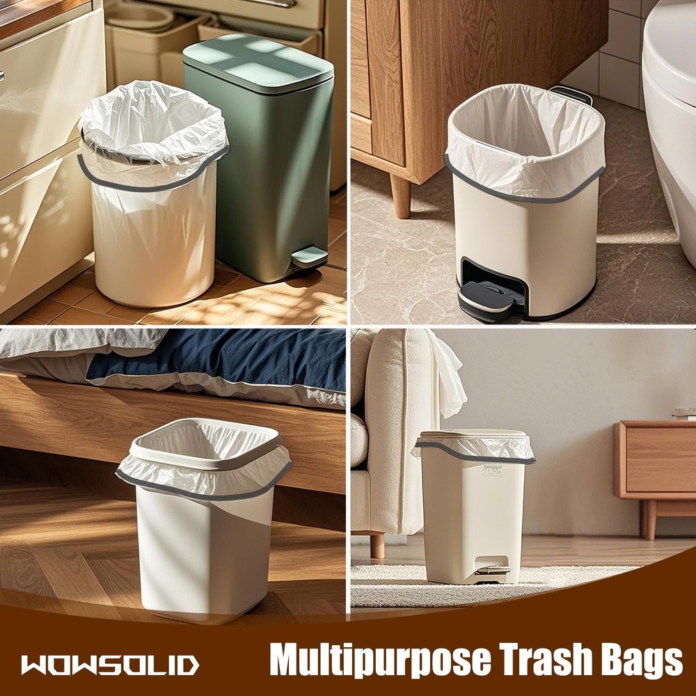 2.6 Gallon Mini Drawstring Trash Bags, 360 Count 1.2 Mil Thick Small Garbage ...