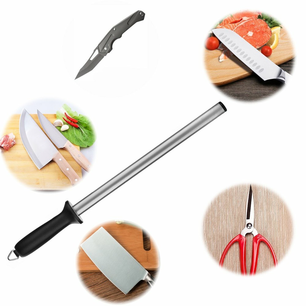 10 Inch Kitchen Sharpening Rod Knife Sharpener Rod Durable Sharpening Tool New