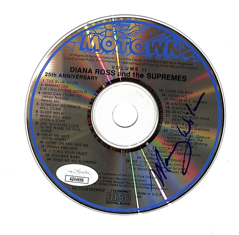 Mary Wilson Autographed CD The Supremes JSA
