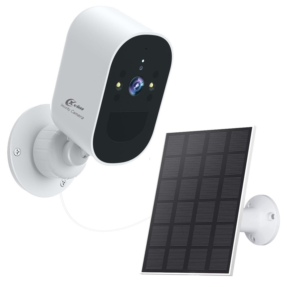 3Pcs Wireless Solar Battery Powered Wifi Home Security Camera System Outdoor