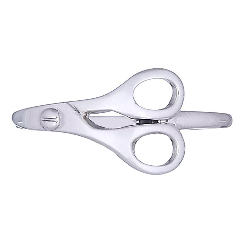 Sterling Silver Scissors Band Ring Size 9