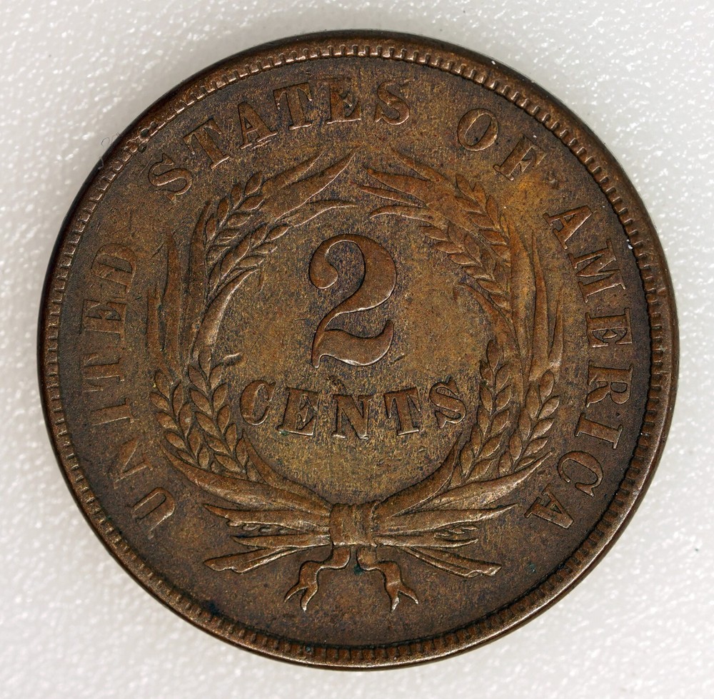 1867 2c Two Cent Piece - Early U.S. Type Coin