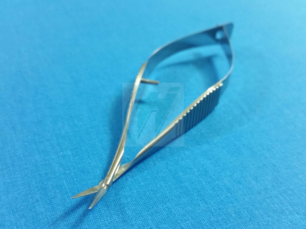 PREMIUM QUALITY PACIVATED VANNAS MICRO SURGICAL SCISSORS ANGLED FORWARD 3"