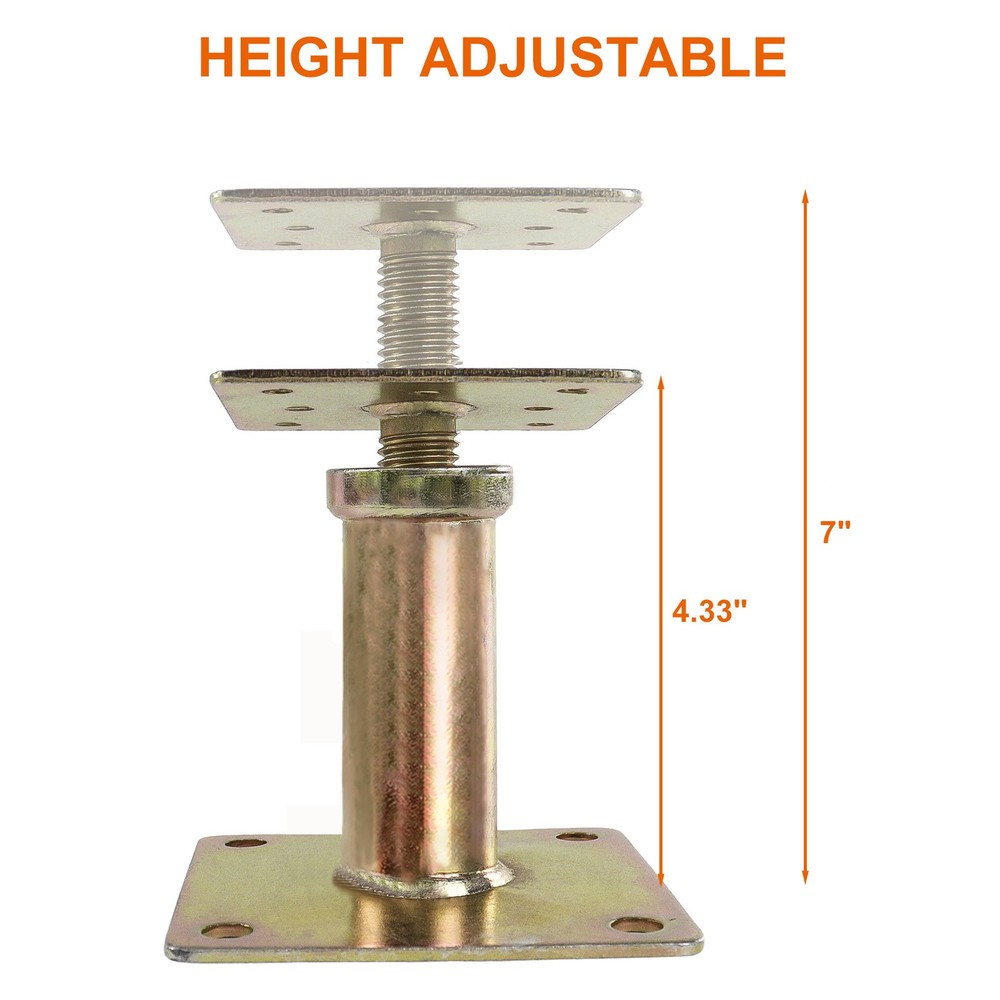 4Pack House Floor Jacks Post Pole for Leveling Adjustable Lift Support Jack Post