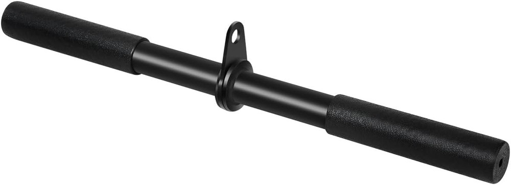 Pulldown Straight Bar Rotating Steel with Rubber Grips LAT Pull Down Handle for