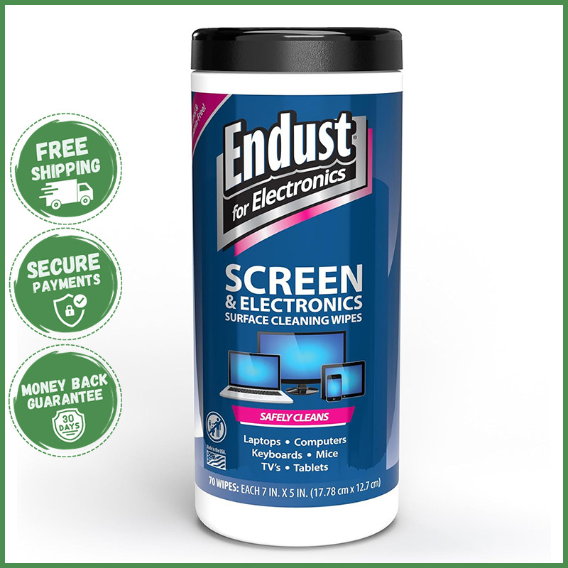 SCREEN SURFACE CLEANING WIPES Multi Surface Electronics Quick Dry Cloths