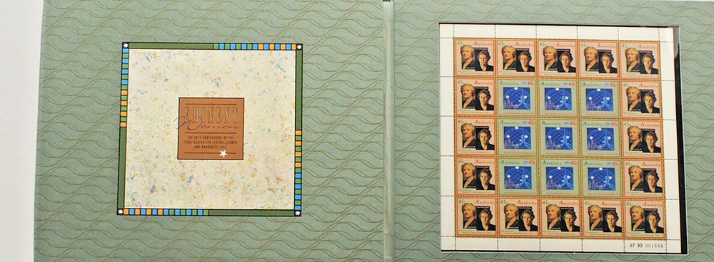 1993 $10 Dame Mary Gilmore Note – 80th Anniv Fed Currency Ltd Ed Folder