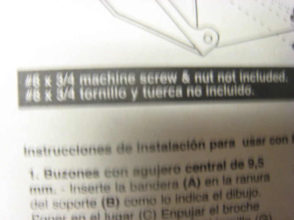 GIBRALTAR REPLACEMENT FLAG KIT RED PLASTIC RUST PROOF RFL 10000