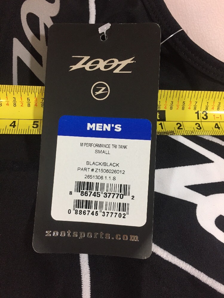 Zoot Mens Performance Tri Top Small S (6072)