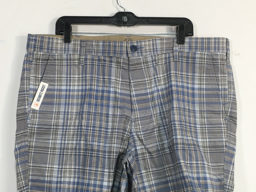 Dockers Flex Comfort Plaid Short, Size 40 - Blue/Multi Men's
