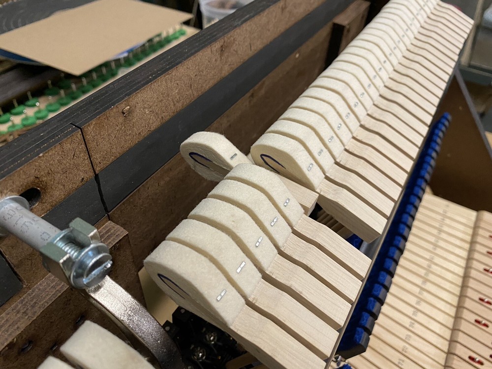 Custom MIDI Controller with Authentic Acoustic Studio Piano Action/Keys/Hammers