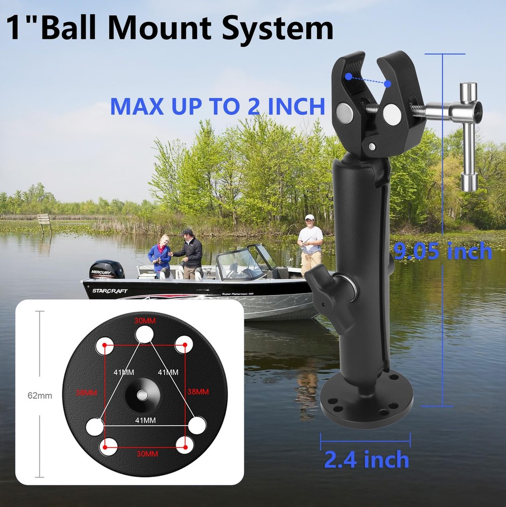 Trolling Motor Stabilizer Mount Support for Minn kota Terrova/Riptide Terrova...
