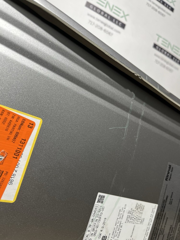 Rinnai RE140iP Indoor Tankless Water Heater 140k BTU Propane Gas (B-19 #1675)