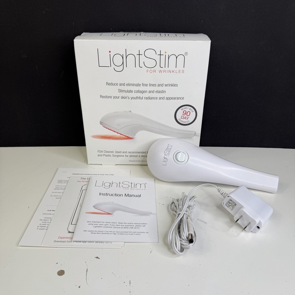 LightStim for Wrinkles LED Light Therapy w/ Power Adapter - Works