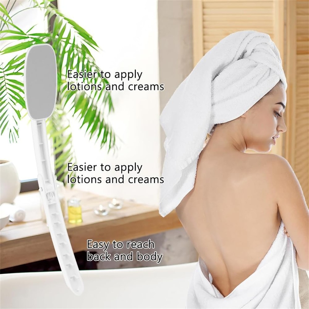 Lotion Applicator for Back, Foldable Back Cream Applicator, Detachable Grey