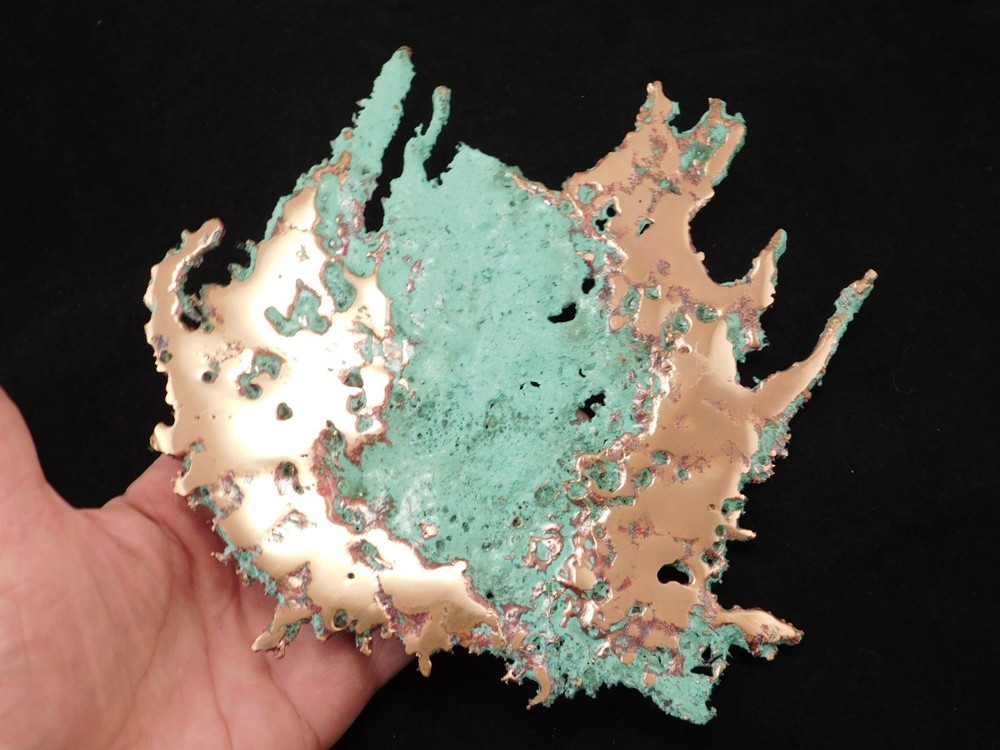Big! Bright Solid COPPER SPLASH Art Sculpture 267gr