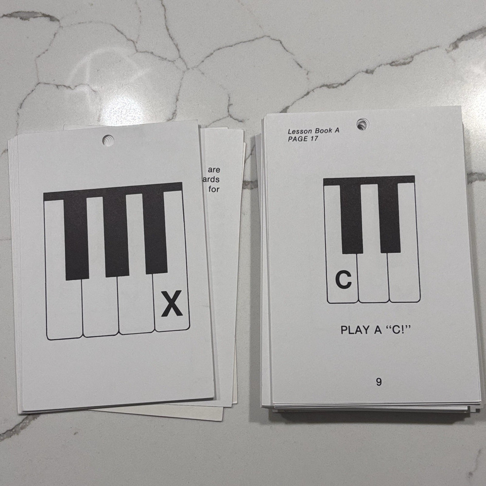 Alfred's Basic Piano Prep Course: Flash Cards Levels A & B Open Package EUC!