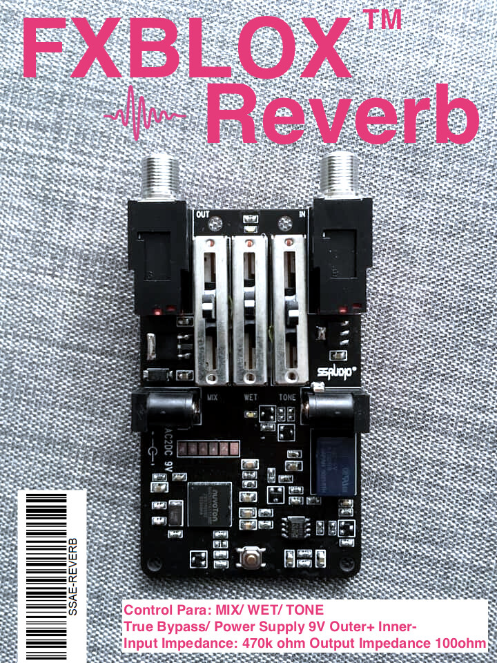 Guitar Pedal Effects Reverb Module GuitarEFX Spring Type Simulation