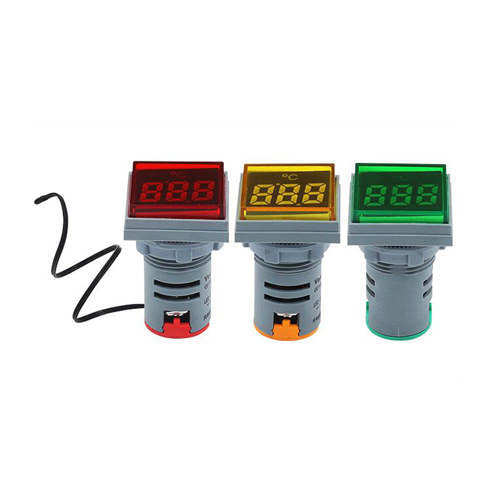 22mm digital display AC DC voltage ammeter frequency thermometer indicator light