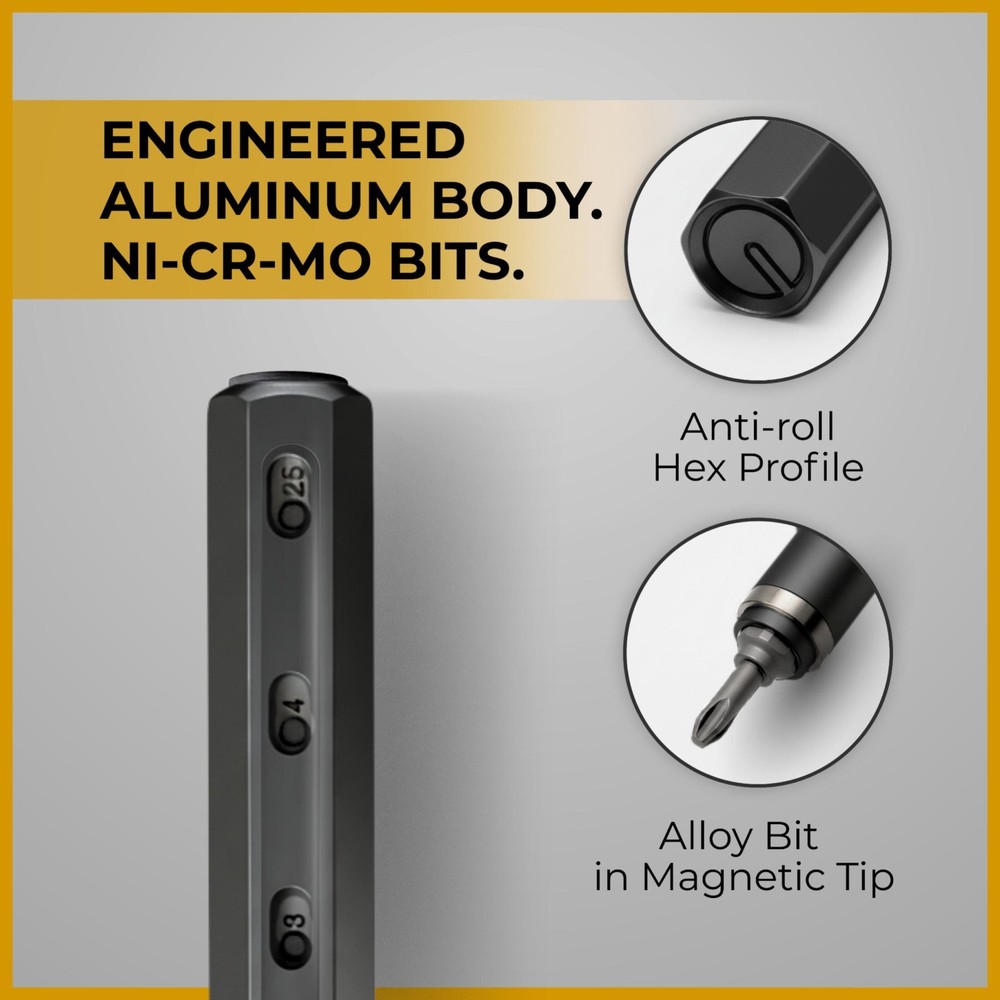 Mininch Tool Pen Premium | Precision Multitool Screwdriver Pen Set Portable Bit