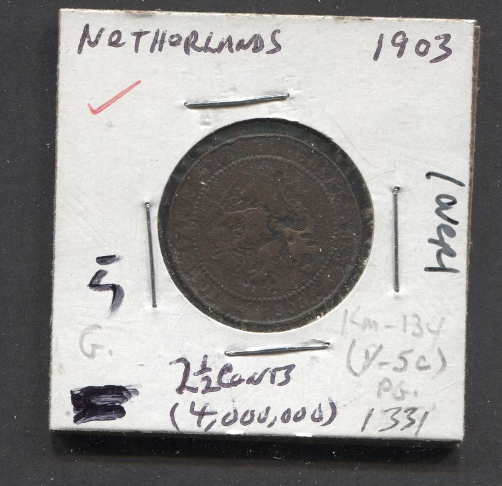 1903-Netherlands-G/2 1/2 Cents