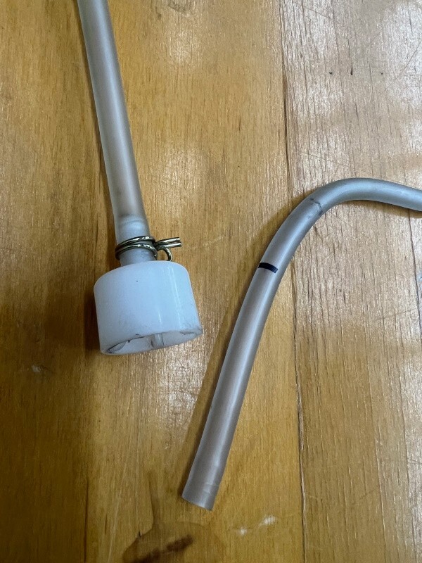 Alliance SQ Huebsch F8405301 Washer TUBING PVC 72 PolyVinyl F8579301 Cap [Used]