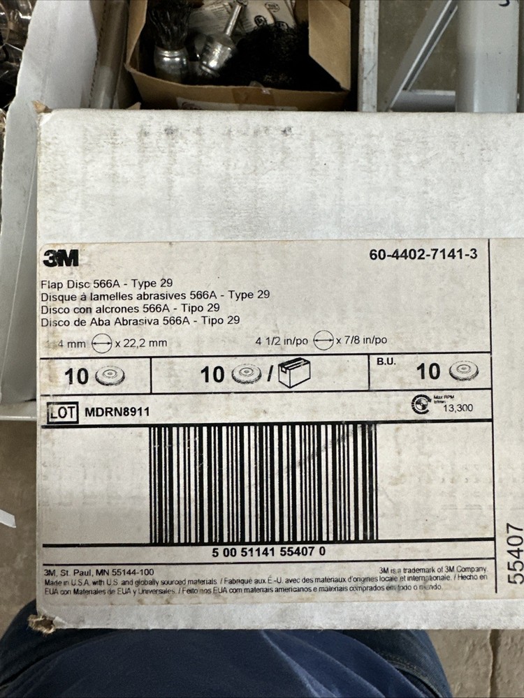 3M Flap Disc 566A Type 29. ( 10 pack)