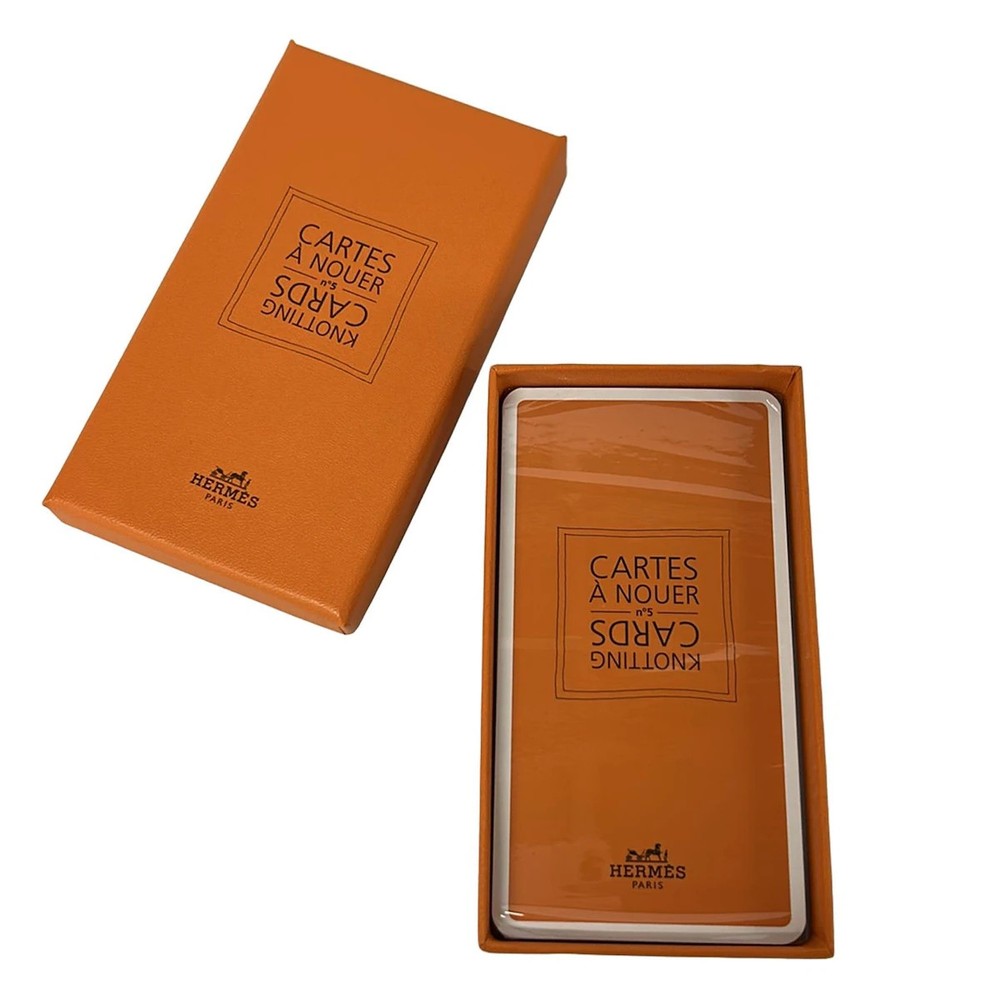 HERMES - Orange White Black Paper Accessory