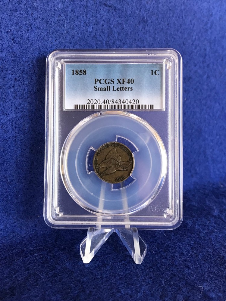 1858 Small Letters Flying Eagle Cent 1c *PCGS XF40 Extremely Fine*