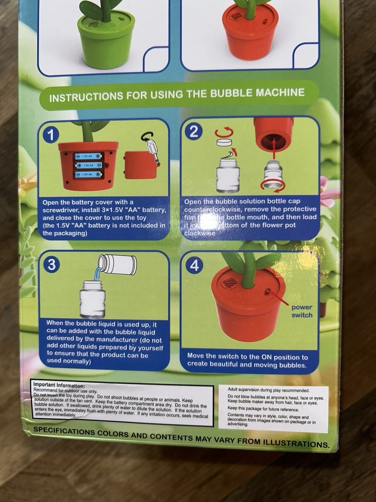 New Bubble Machine Mower Flowers