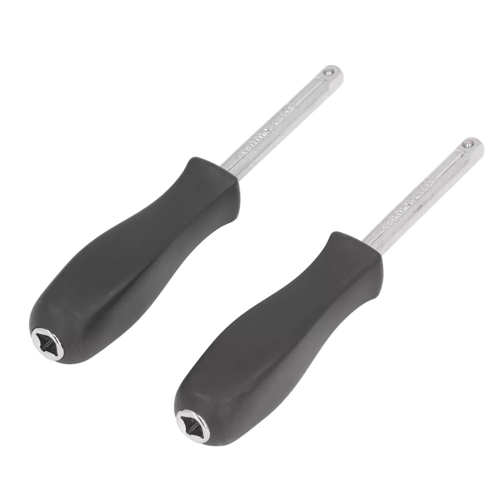 2 Pack 1/4" Socket Spinner Driver Non Slip Comfort Handle for Mechanics Workshop