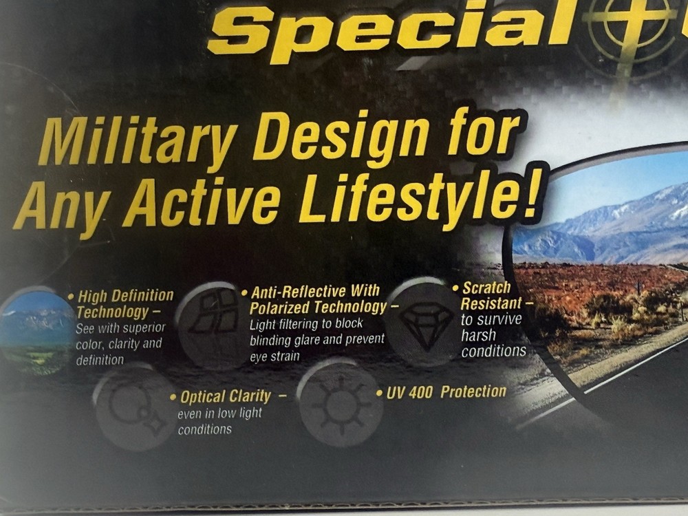 New- Original HD Vision Special Ops Polarized Sunglasses