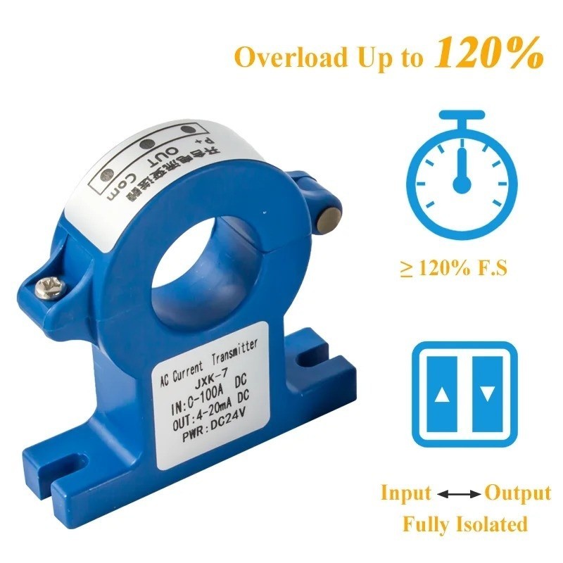 Current Transmitter Open Loop Split Core AC DC 50A 100A 500A 1000A Hall Sensor