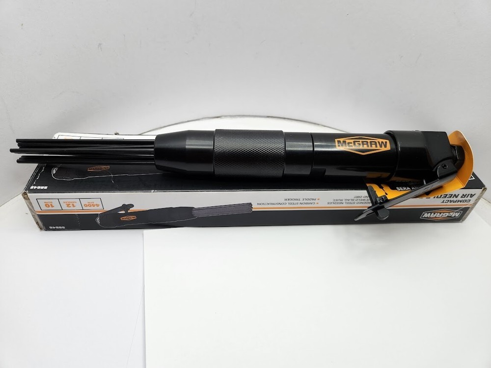 Compact Air Needle Scaler Powered Pneumatic Rust Paint Weld Removal Tool